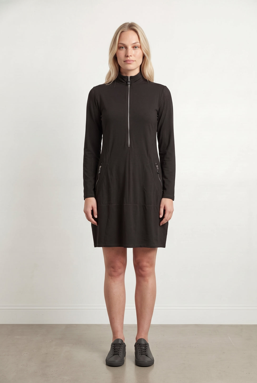 Robe Vert foncé - Taille L/40 de la marque Indies | PARAD117735 - Vendu par Paradigme - Image 1
