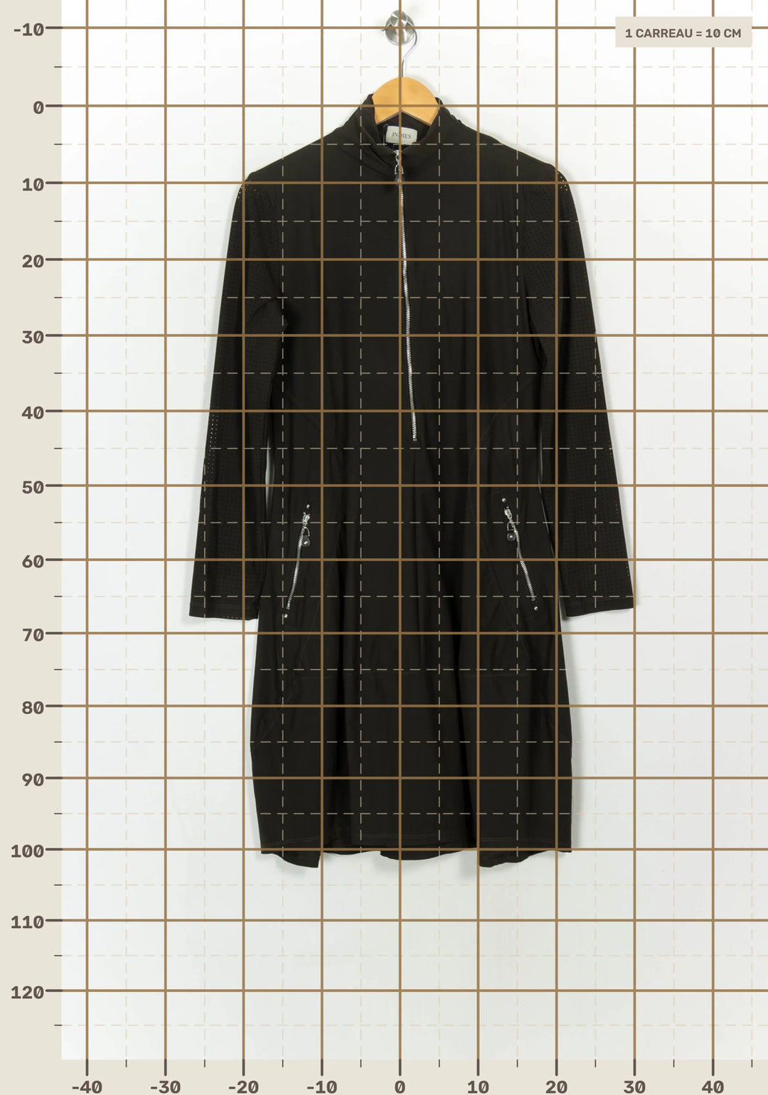 Robe Vert foncé - Taille L/40 de la marque Indies | PARAD117735 - Vendu par Paradigme - Image 4