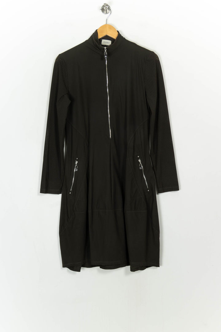 Robe Vert foncé - Taille L/40 de la marque Indies | PARAD117735 - Vendu par Paradigme - Image 2