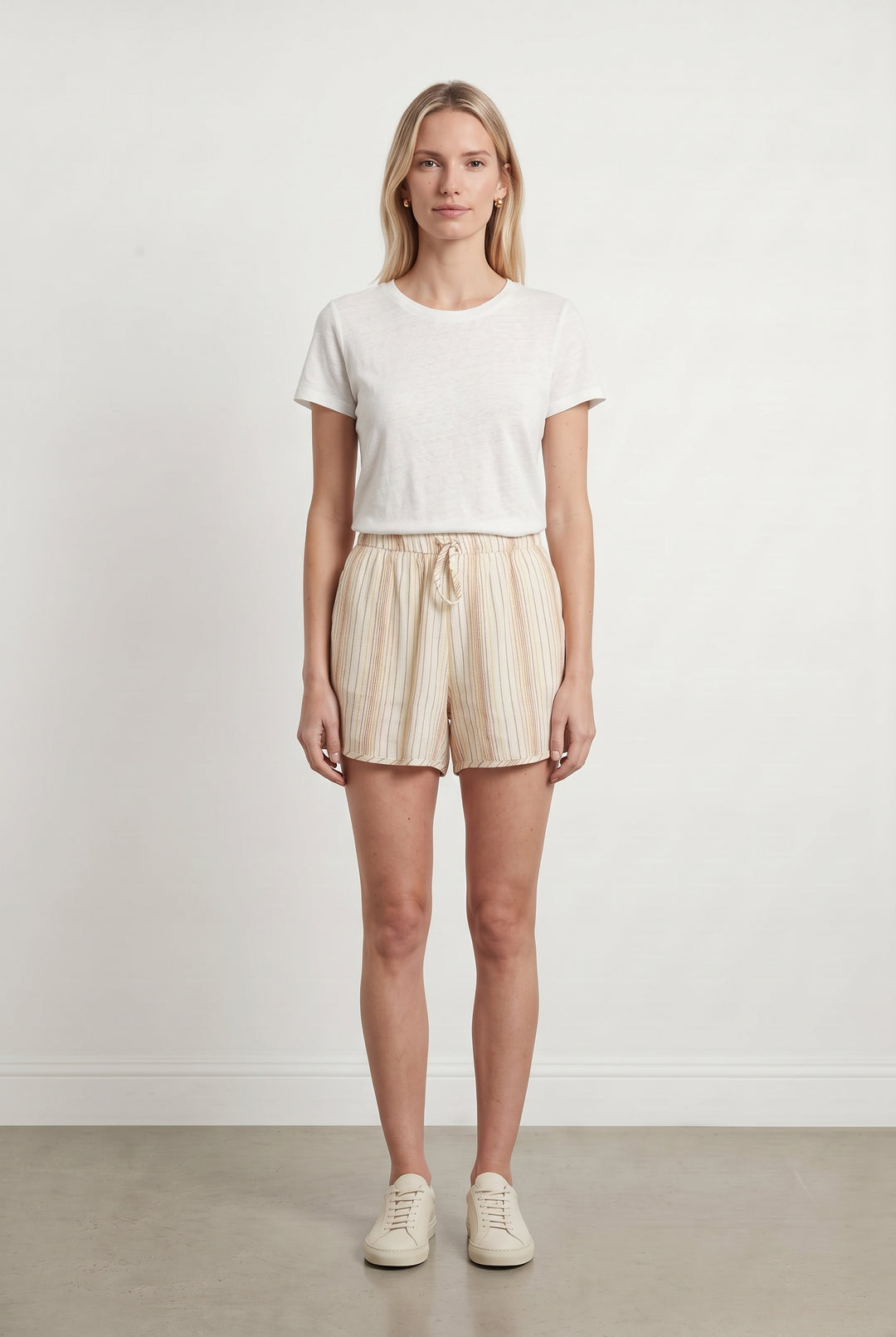 Short Rayé Beige et Jaune - Taille XS/34 de la marque Des petits hauts | PARAD117738 - Vendu par Paradigme - Image 1