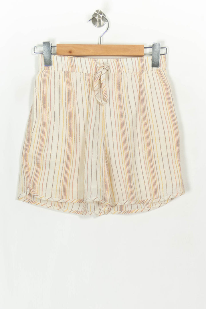 Short Rayé Beige et Jaune - Taille XS/34 de la marque Des petits hauts | PARAD117738 - Vendu par Paradigme - Image 2