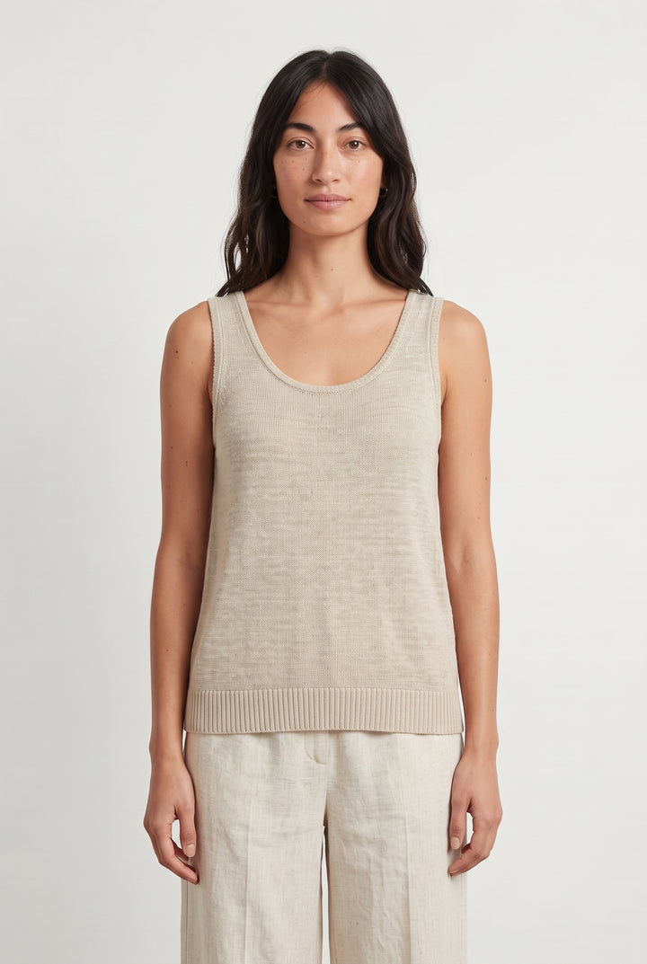 Débardeur Beige - Taille XS/34 de la marque Max Mara | PARAD117743 - Vendu par Paradigme - Image 1