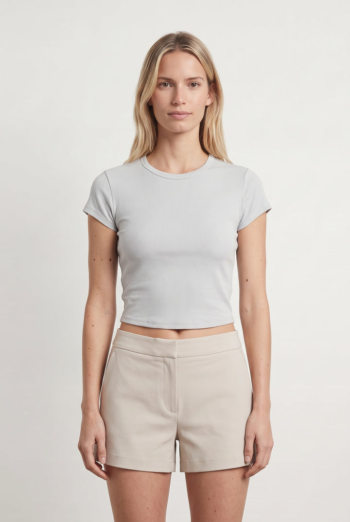 Crop Top Gris - Taille S/36 de la marque Alo Yoga | PARAD117745 - Vendu par Paradigme - Image 1