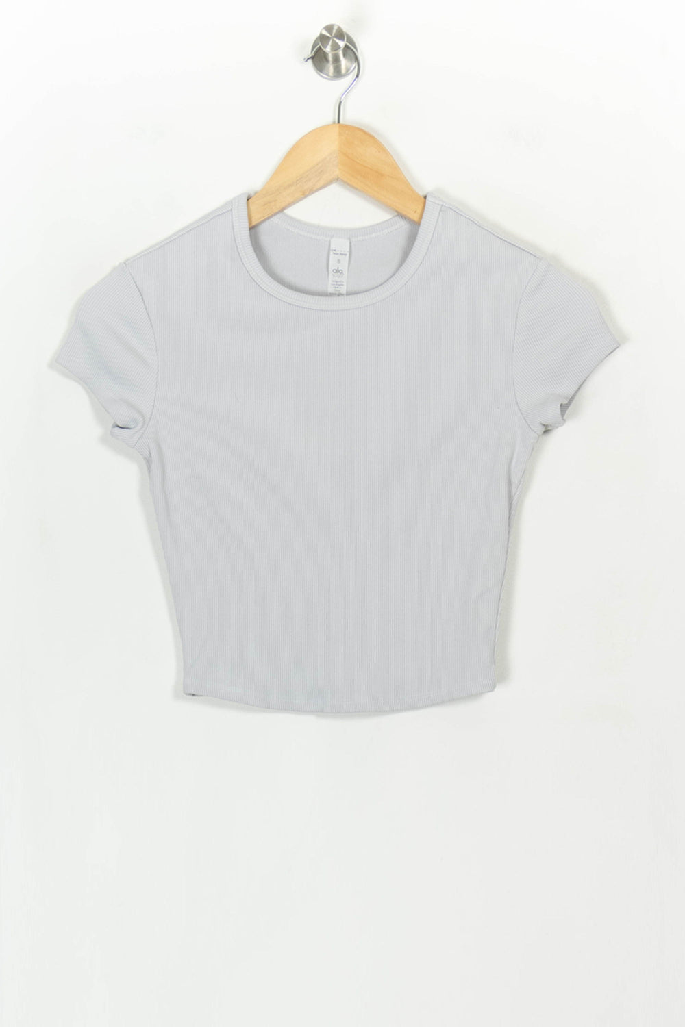 Crop Top Gris - Taille S/36 de la marque Alo Yoga | PARAD117745 - Vendu par Paradigme - Image 2