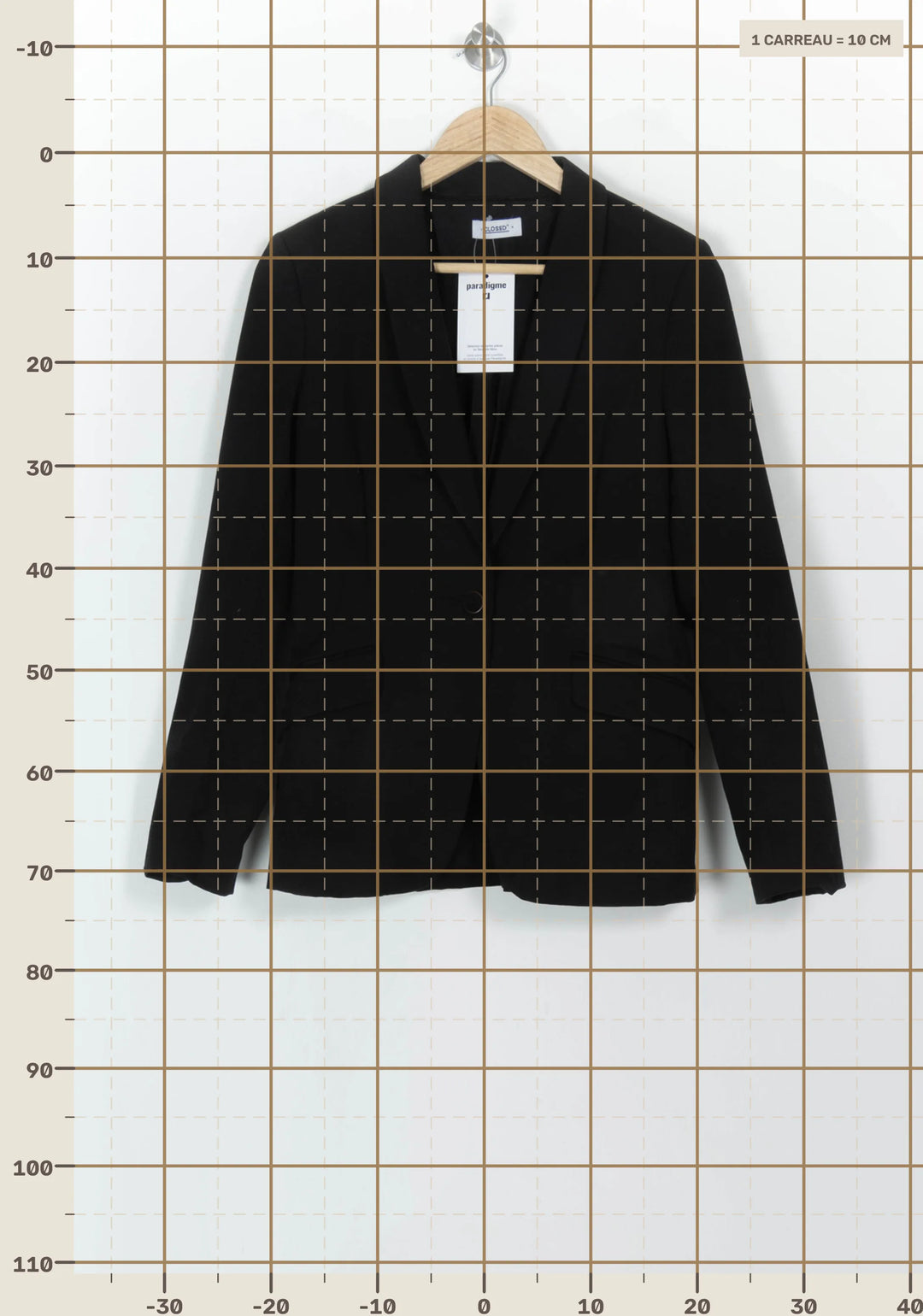 Blazer Noir - Taille M/38 de la marque Closed | PARAD117746 - Vendu par Paradigme - Image 4