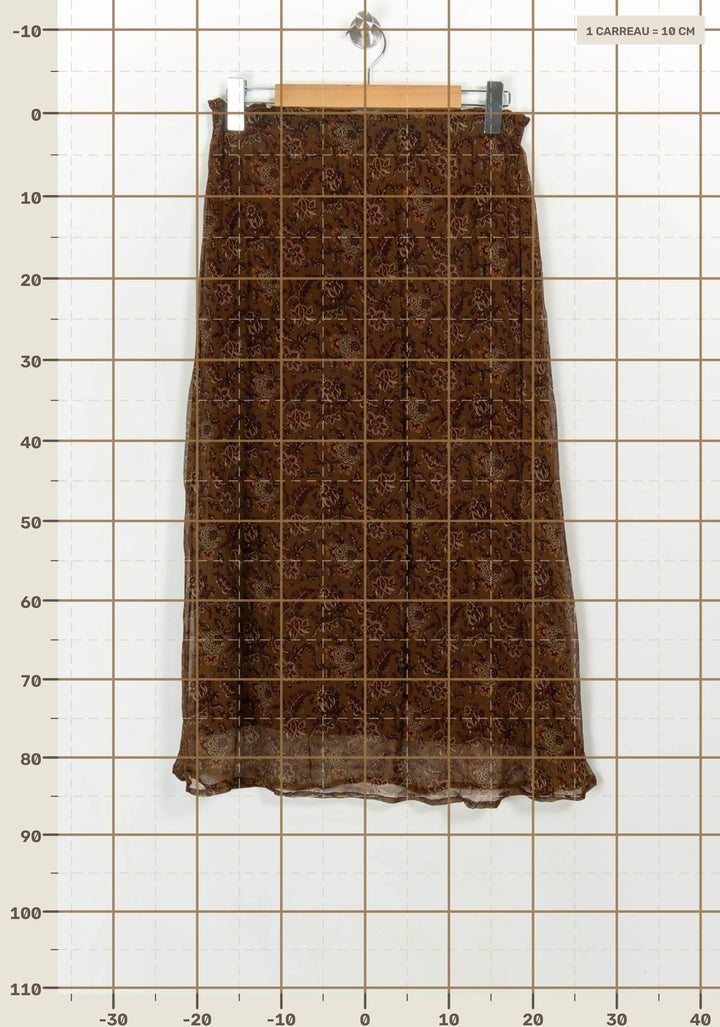 Jupe Longue Marron - Taille XS/34 de la marque Louise Misha | PARAD117747 - Vendu par Paradigme - Image 4