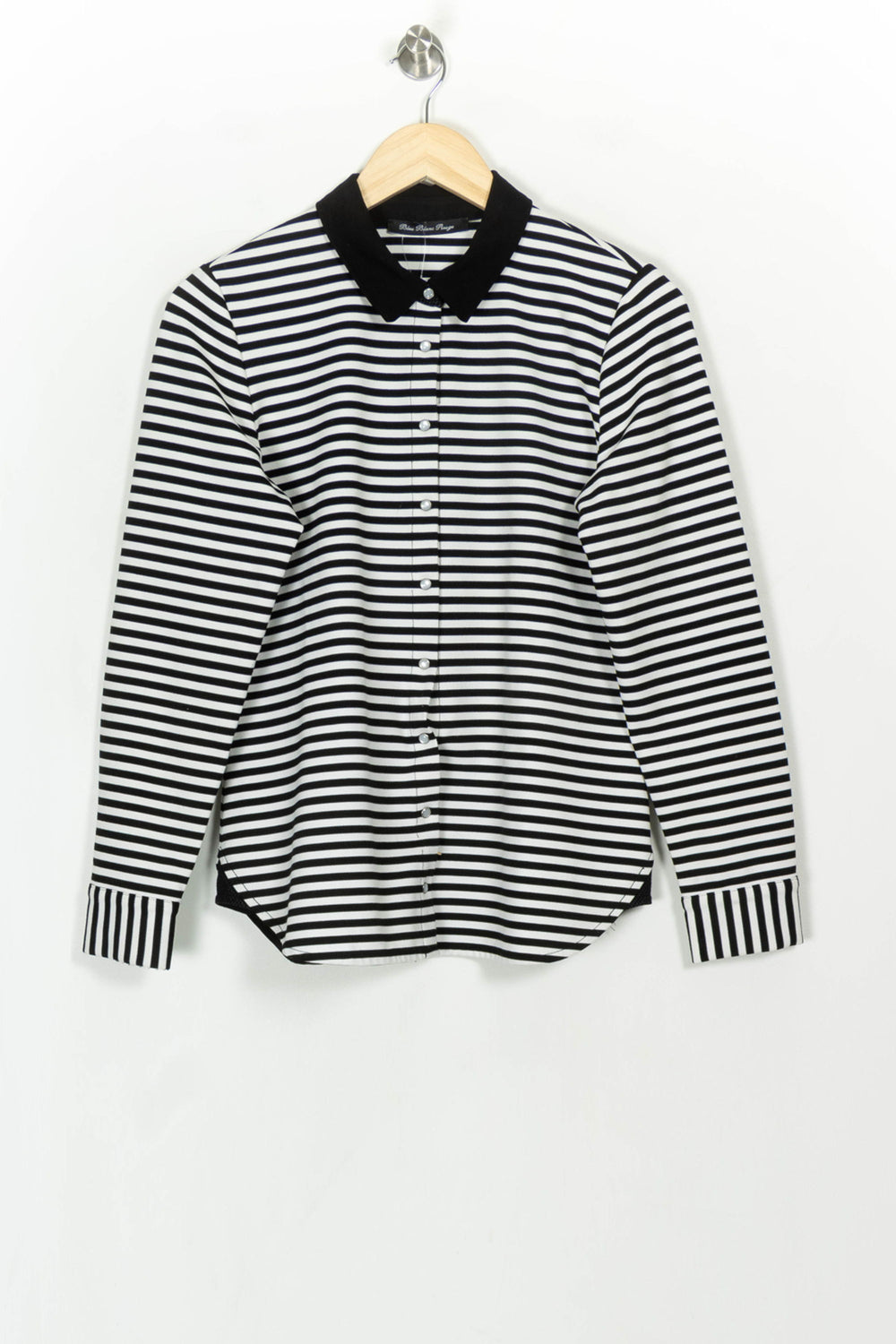Chemise Rayée Noire et Blanche - Taille L/40 de la marque Bleu Blanc Rouge | PARAD117749 - Vendu par Paradigme - Image 2