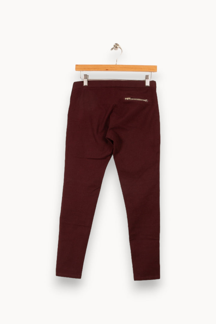 Pantalon bordeaux - Taille XS/34