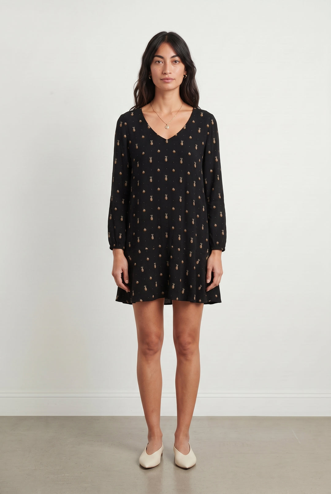 Robe Courte Noire et Dorée - Taille S/36 de la marque Sézane | PARAD117750 - Vendu par Paradigme - Image 1