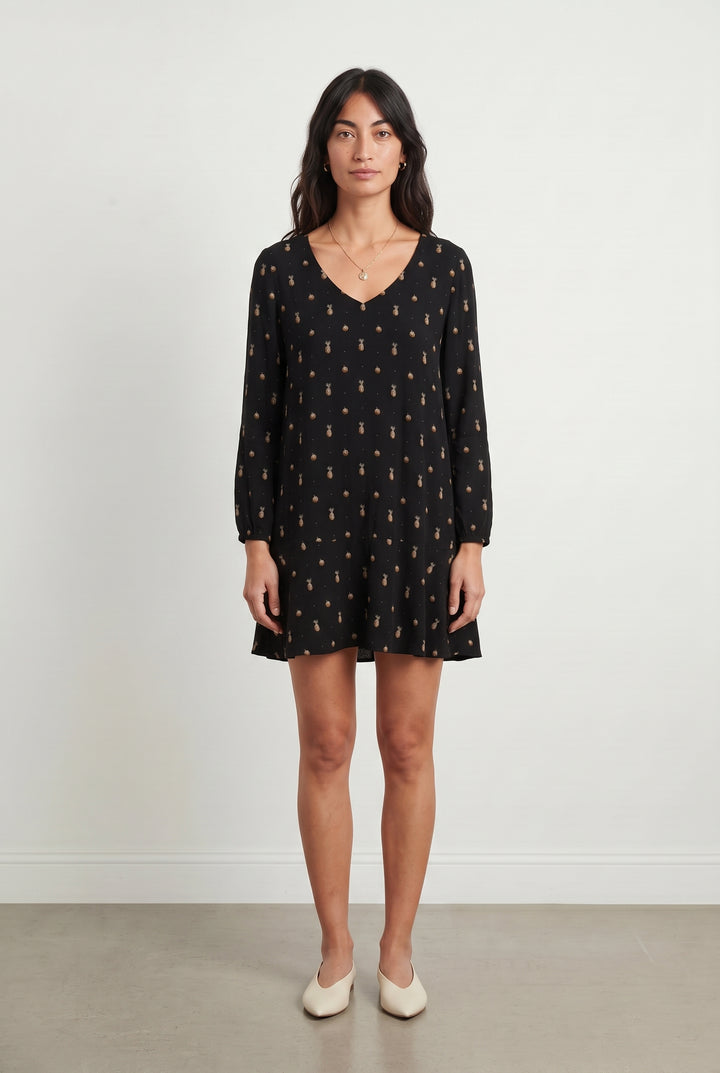 Robe Courte Noire et Dorée - Taille S/36 de la marque Sézane | PARAD117750 - Vendu par Paradigme - Image 1
