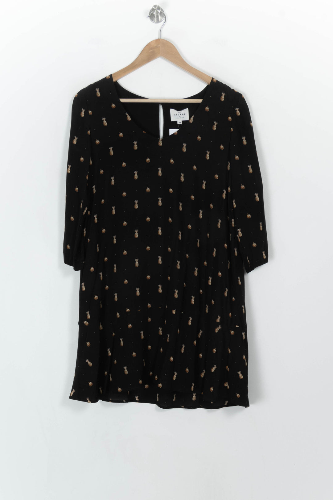 Robe Courte Noire et Dorée - Taille S/36 de la marque Sézane | PARAD117750 - Vendu par Paradigme - Image 2
