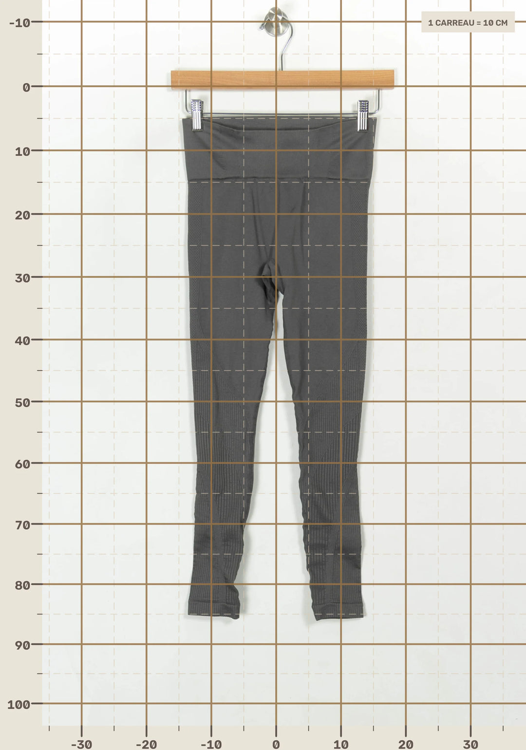 Legging Gris - Taille S/36 de la marque Alo Yoga | PARAD117751 - Vendu par Paradigme - Image 4