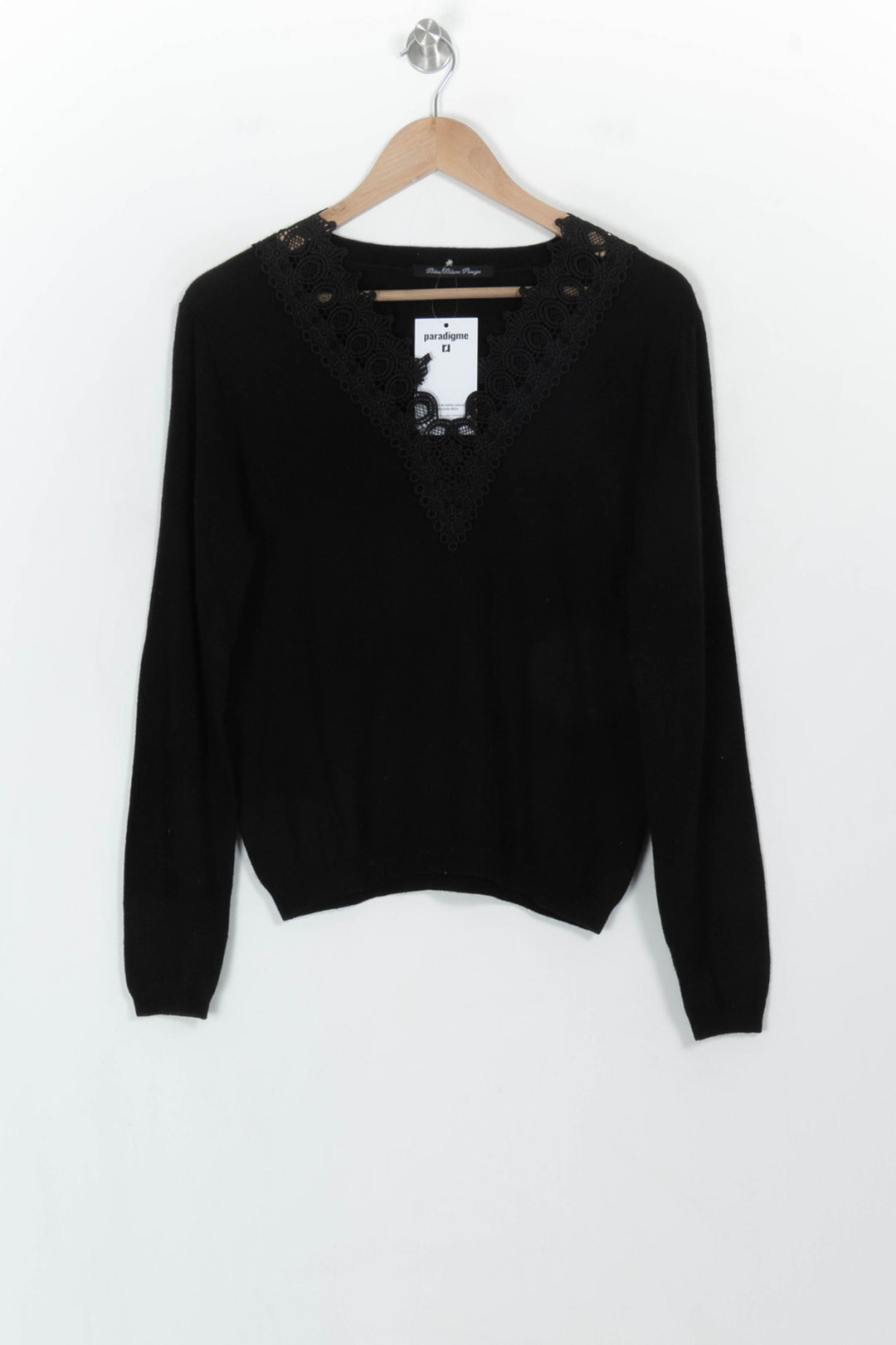 Pull Noir - Taille M/38 de la marque Bleu Blanc Rouge | PARAD117754 - Vendu par Paradigme - Image 2