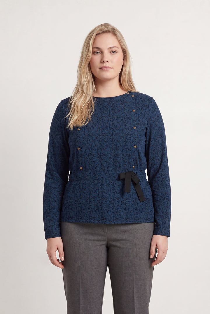Blouse Bleue et Noire - Taille XL/42 de la marque Sézane | PARAD117755 - Vendu par Paradigme - Image 1