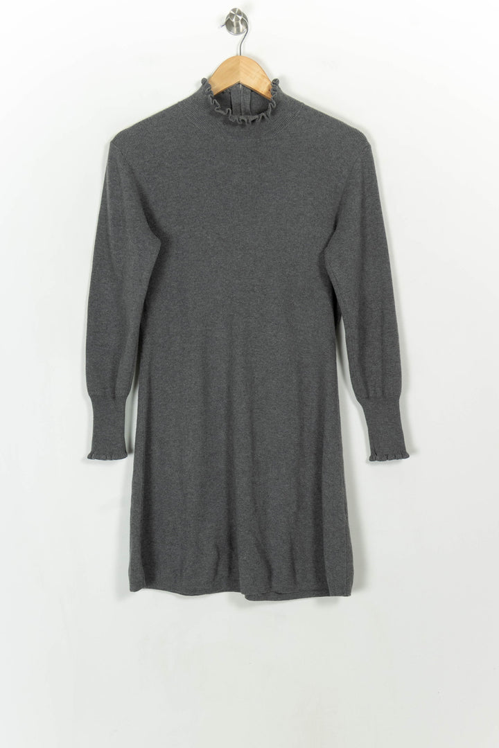 Robe Pull Grise - Taille L/40 de la marque ZAPA | PARAD117756 - Vendu par Paradigme - Image 2