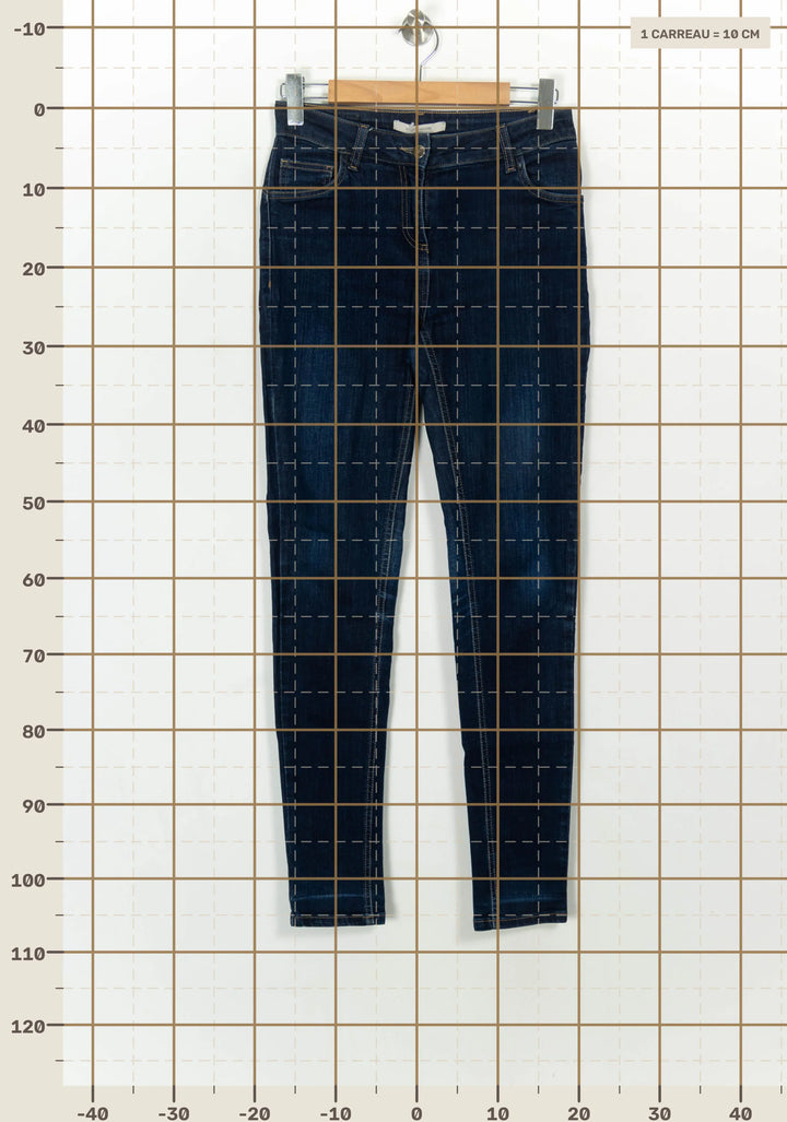 Jean Slim Bleu - Taille M/38 de la marque La Fée Maraboutée | PARAD117762 - Vendu par Paradigme - Image 4