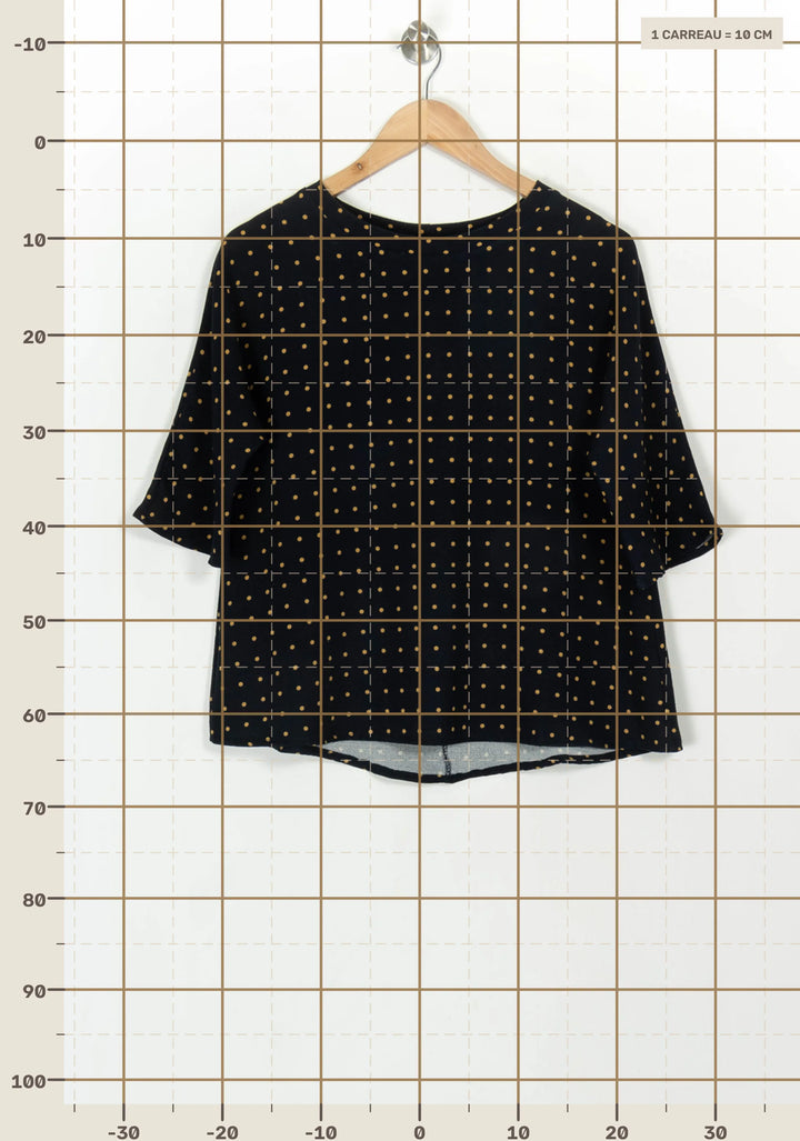 Blouse Bleu et Jaune - Taille M/38 de la marque La Fée Maraboutée | PARAD117763 - Vendu par Paradigme - Image 4