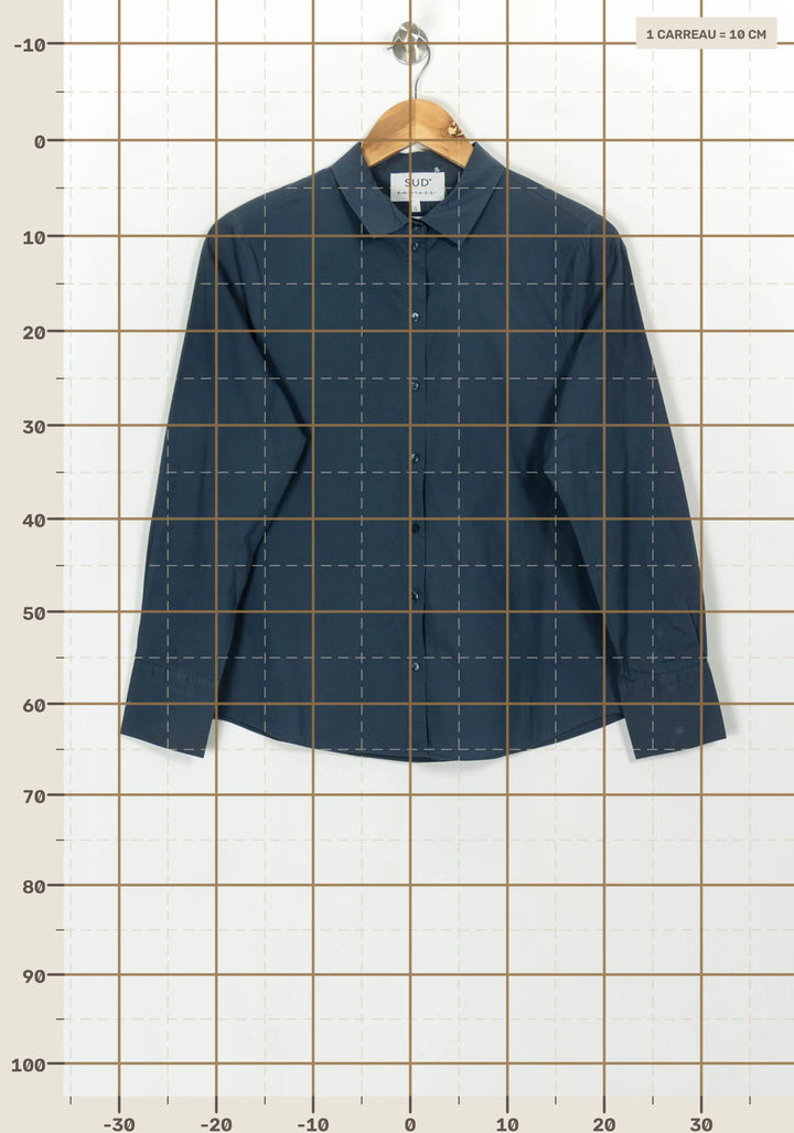 Chemise Bleue - Taille M/38 de la marque Sud express | PARAD117764 - Vendu par Paradigme - Image 4
