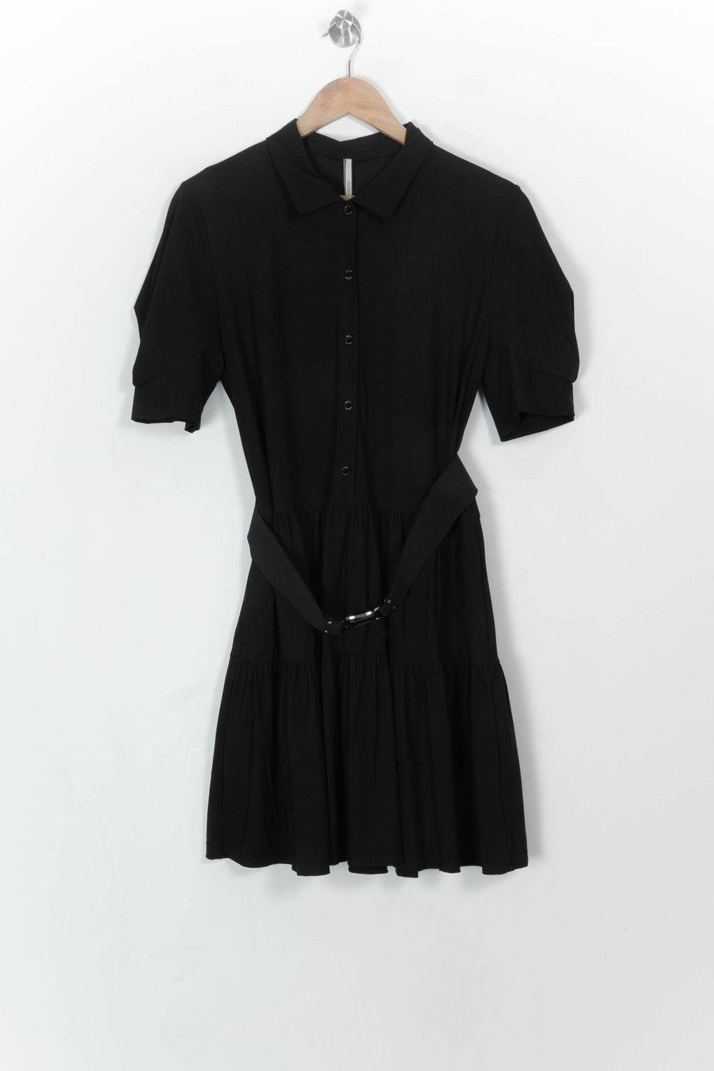 Robe Chemise Noire - Taille L/40 de la marque Indies | PARAD117765 - Vendu par Paradigme - Image 2