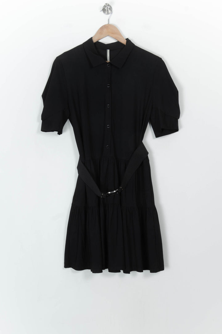 Robe Chemise Noire - Taille L/40 de la marque Indies | PARAD117765 - Vendu par Paradigme - Image 2
