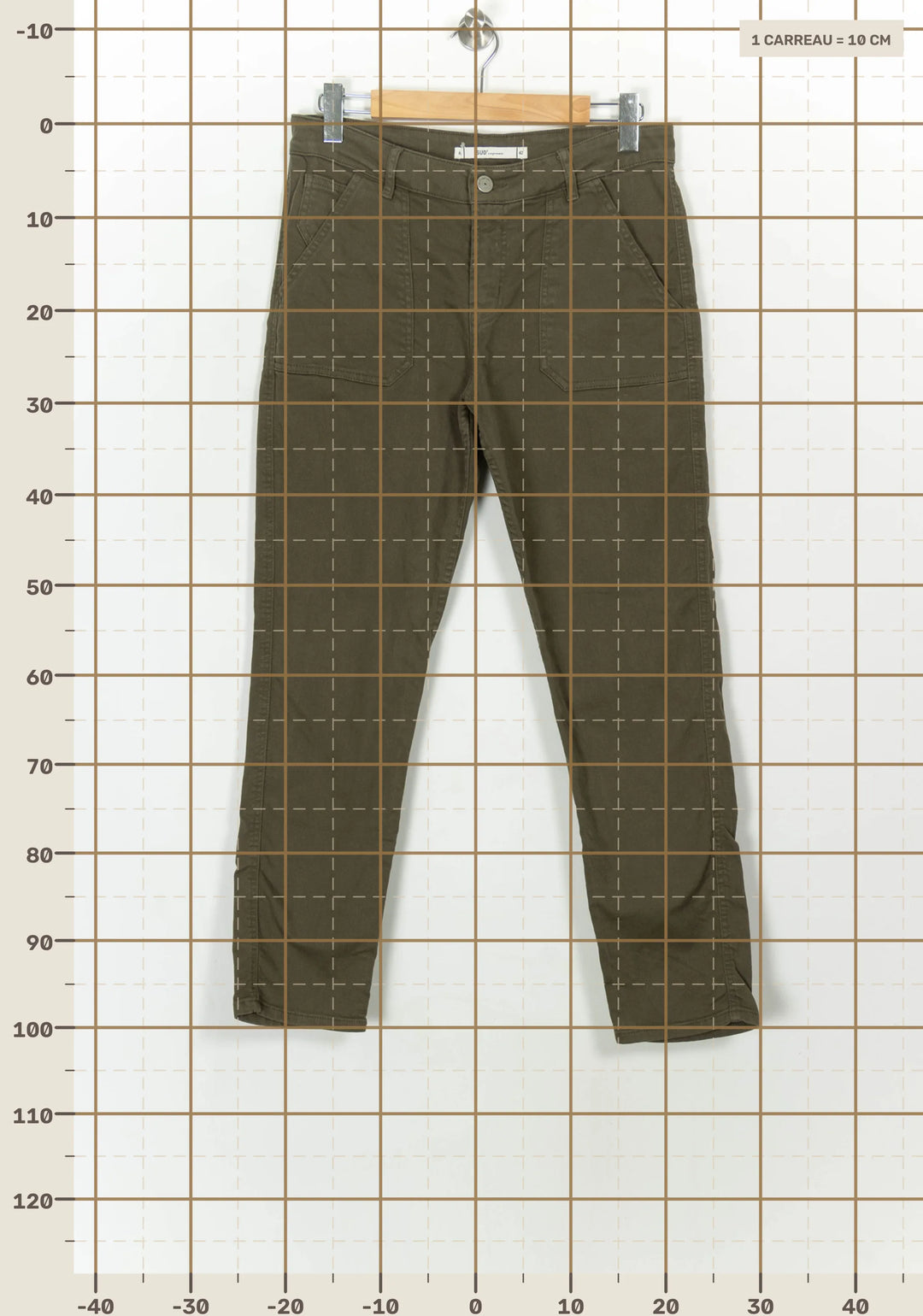 Pantalon Vert - Taille XL/42 de la marque Sud express | PARAD117793 - Vendu par Paradigme - Image 4