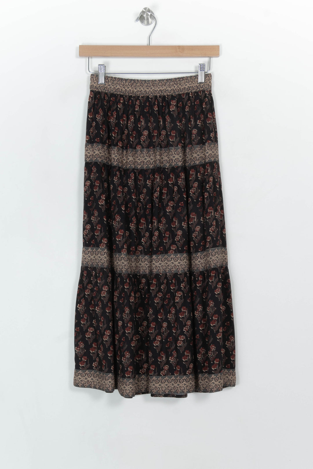 Jupe Longue Noire et Beige - Taille XS/34 de la marque Petite Mendigote | PARAD117795 - Vendu par Paradigme - Image 5