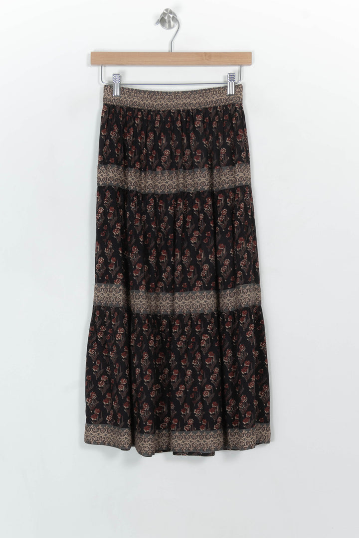 Jupe Longue Noire et Beige - Taille XS/34 de la marque Petite Mendigote | PARAD117795 - Vendu par Paradigme - Image 5
