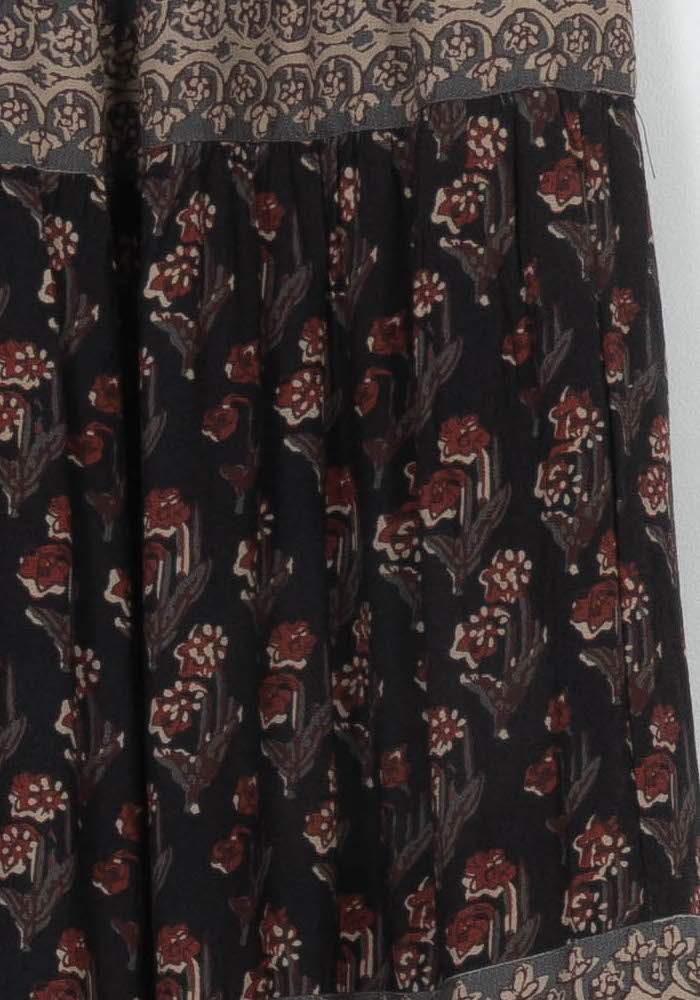 Jupe Longue Noire et Beige - Taille XS/34 de la marque Petite Mendigote | PARAD117795 - Vendu par Paradigme - Image 3