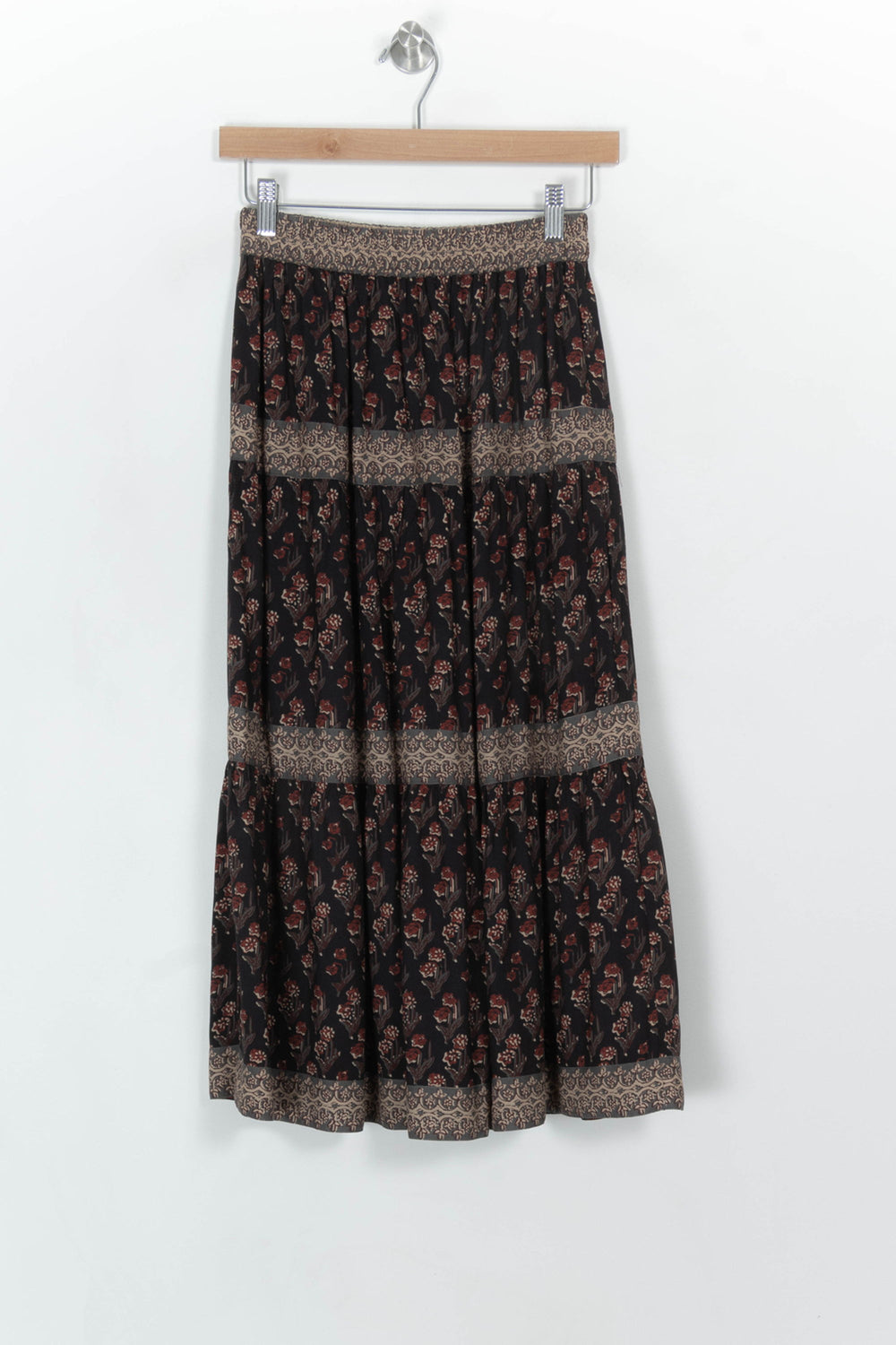 Jupe Longue Noire et Beige - Taille XS/34 de la marque Petite Mendigote | PARAD117795 - Vendu par Paradigme - Image 2