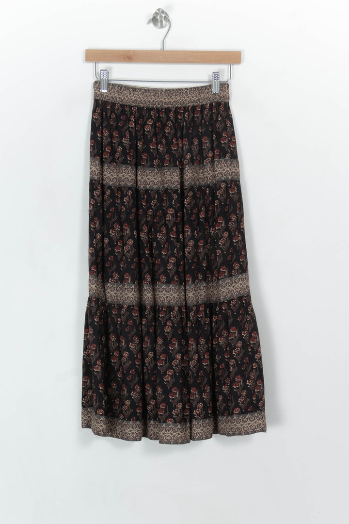 Jupe Longue Noire et Beige - Taille XS/34 de la marque Petite Mendigote | PARAD117795 - Vendu par Paradigme - Image 2