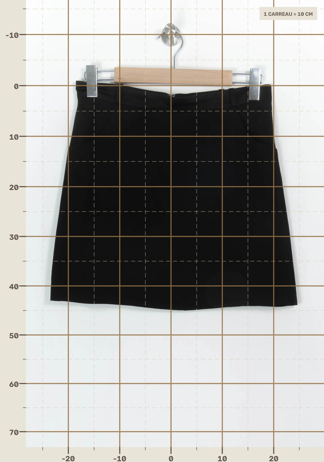 Jupe Courte Noire - Taille L/40 de la marque Mister K | PARAD117797 - Vendu par Paradigme - Image 4