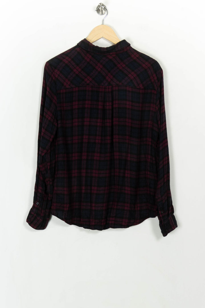 Chemise à Carreaux Violette et Noire - Taille L/40 de la marque Sud express | PARAD117804 - Vendu par Paradigme - Image 5