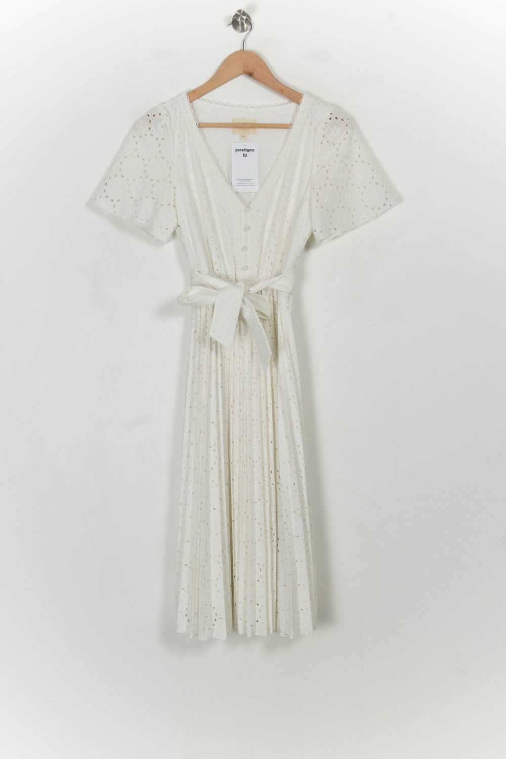 Robe Midi Blanche - Taille XS/34 de la marque Sézane | PARAD117810 - Vendu par Paradigme - Image 2