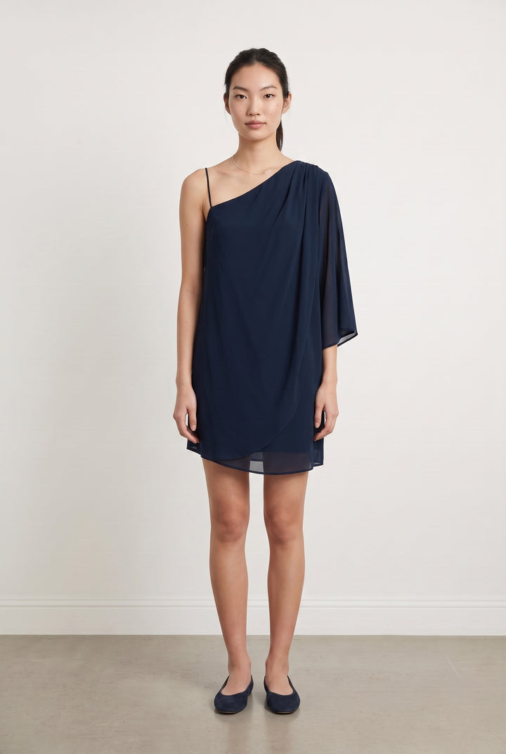 Robe Asymétrique Bleue - Taille S/36 de la marque Maison 123 | PARAD117813 - Vendu par Paradigme - Image 1