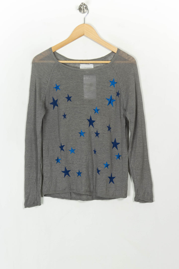 Pull Gris et Bleu - Taille S/36 de la marque Sud express | PARAD117815 - Vendu par Paradigme - Image 2