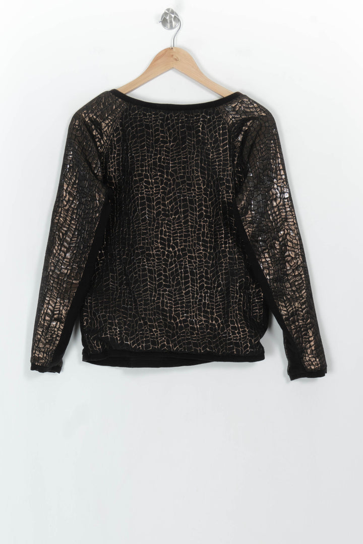 Sweat Noir et Doré - Taille XS/34 de la marque Bérénice | PARAD117818 - Vendu par Paradigme - Image 5