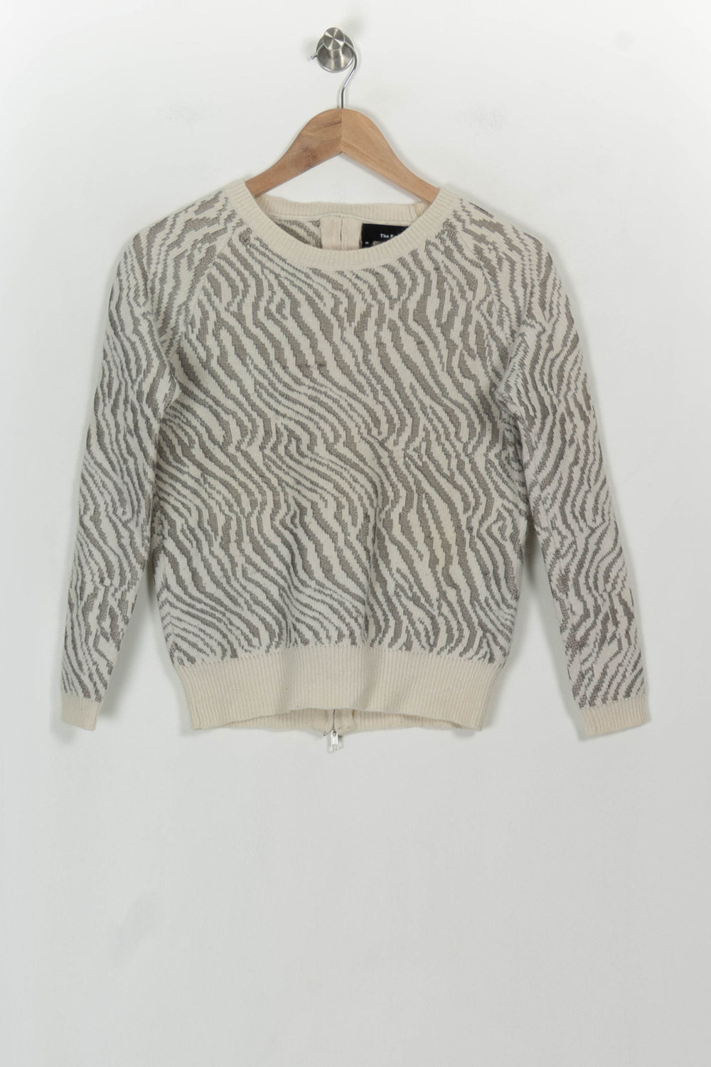 Pull Beige et Gris - Taille M/38 de la marque The Kooples | PARAD117820 - Vendu par Paradigme - Image 2