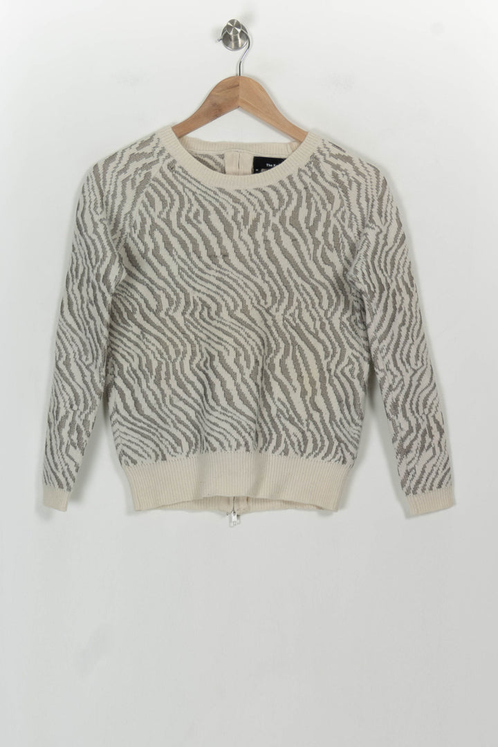 Pull Beige et Gris - Taille M/38 de la marque The Kooples | PARAD117820 - Vendu par Paradigme - Image 2