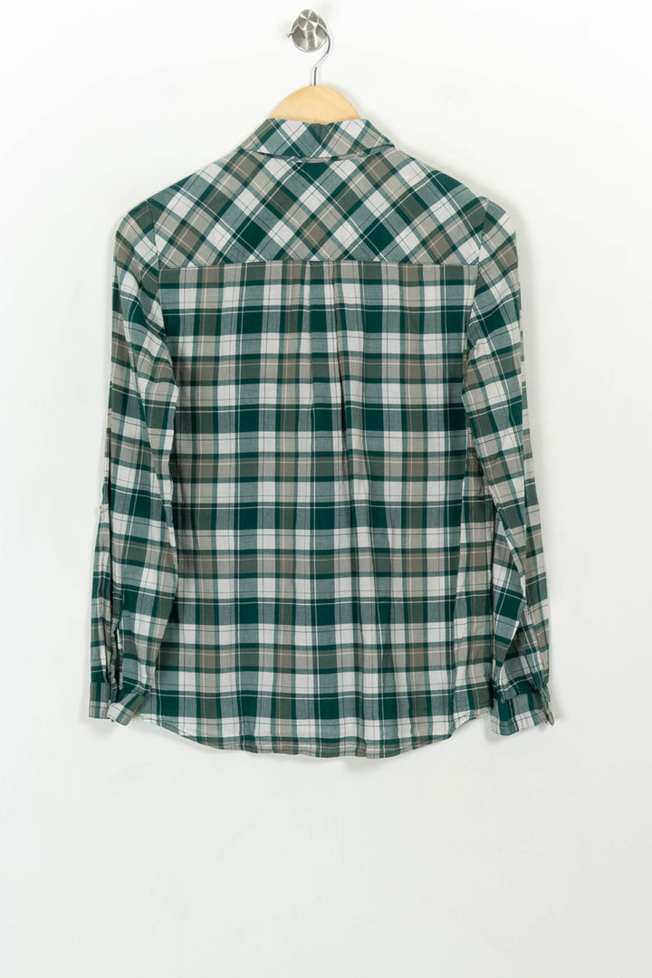 Chemise à Carreaux Verte et Blanche - Taille M/38 de la marque Caroll | PARAD117827 - Vendu par Paradigme - Image 5