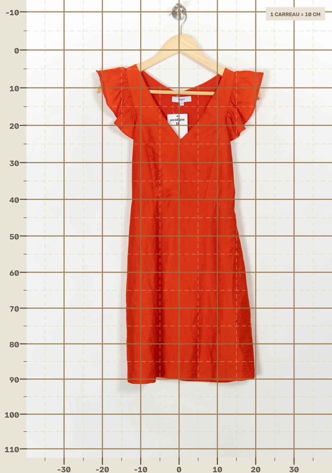 Robe Courte Orange - Taille S/36 de la marque Suncoo | PARAD117828 - Vendu par Paradigme - Image 4