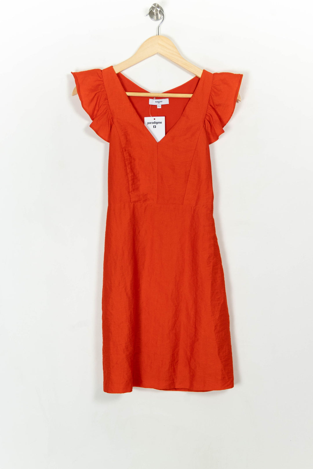 Robe Courte Orange - Taille S/36 de la marque Suncoo | PARAD117828 - Vendu par Paradigme - Image 2