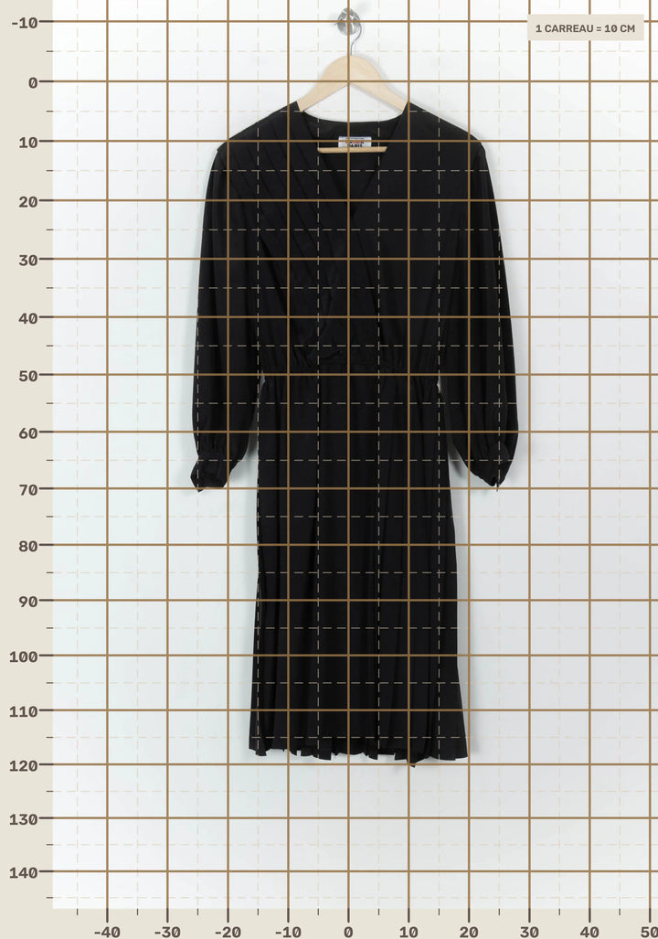 Robe Midi Noire - Taille L/40 de la marque Rodier | PARAD117833 - Vendu par Paradigme - Image 4