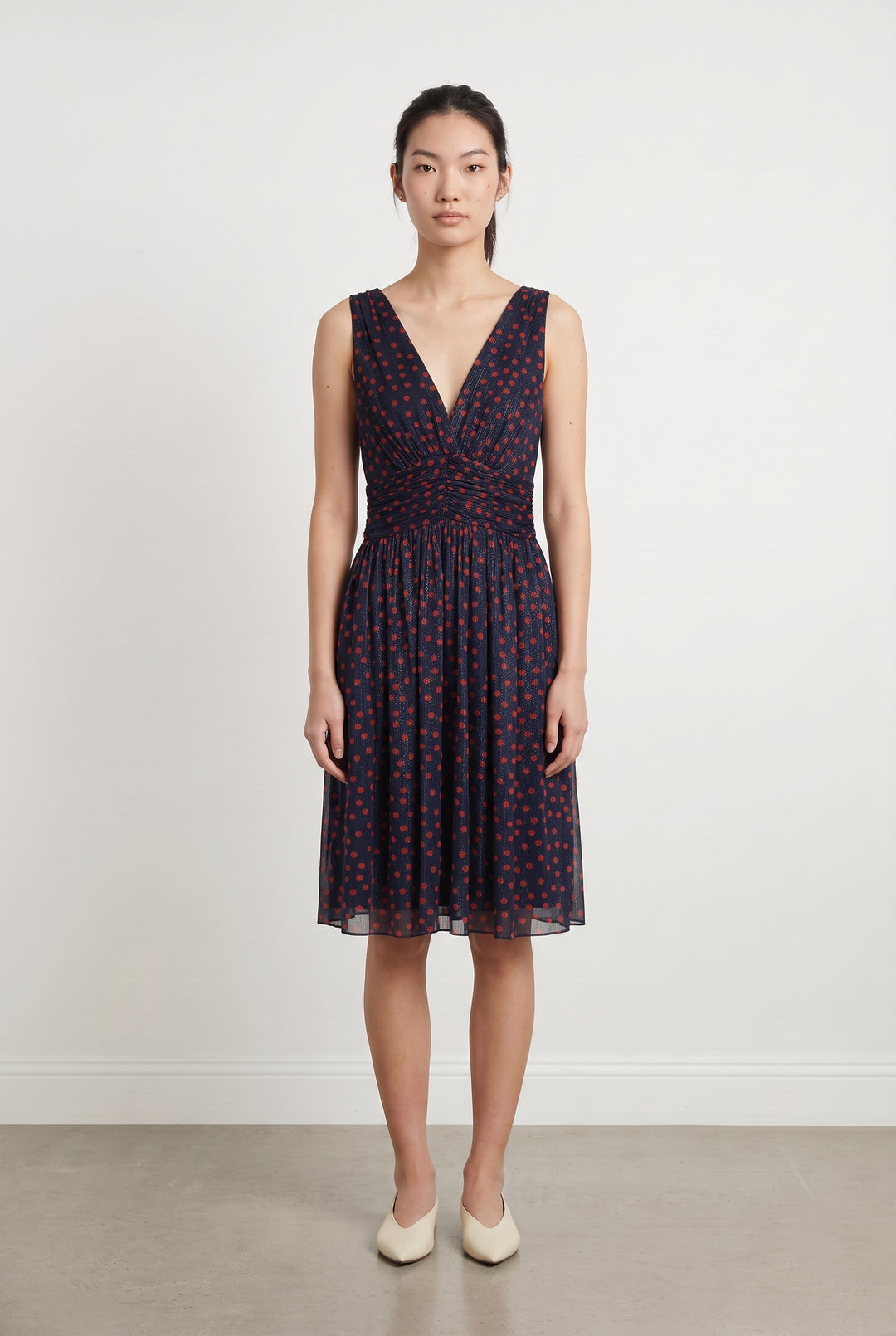 Robe Bleu Marine et Rouge - Taille M/38 de la marque La Fée Maraboutée | PARAD117837 - Vendu par Paradigme - Image 1