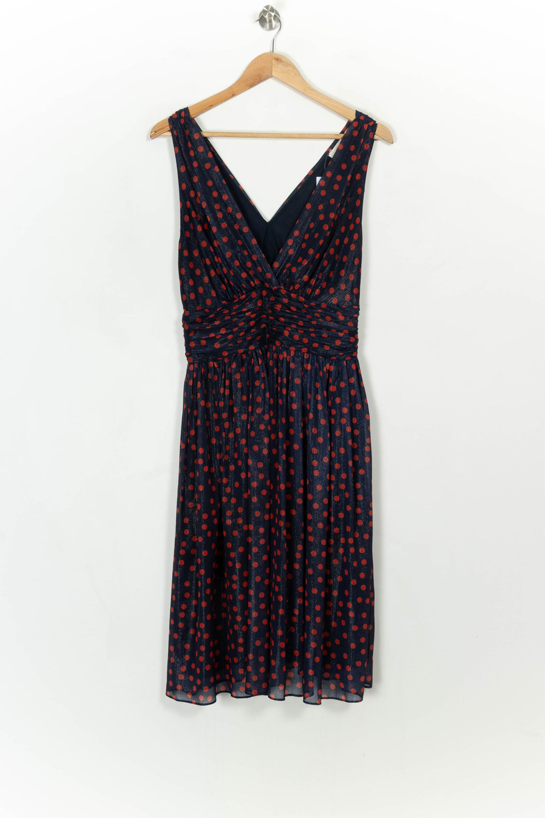 Robe Bleu Marine et Rouge - Taille M/38 de la marque La Fée Maraboutée | PARAD117837 - Vendu par Paradigme - Image 2
