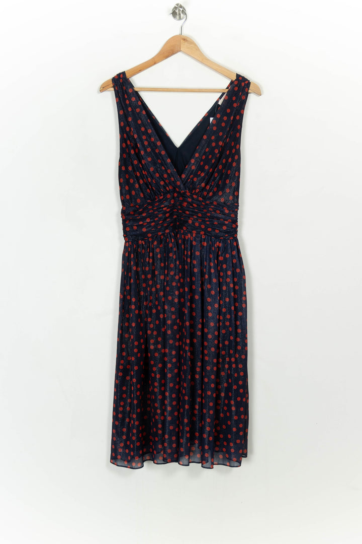 Robe Bleu Marine et Rouge - Taille M/38 de la marque La Fée Maraboutée | PARAD117837 - Vendu par Paradigme - Image 2