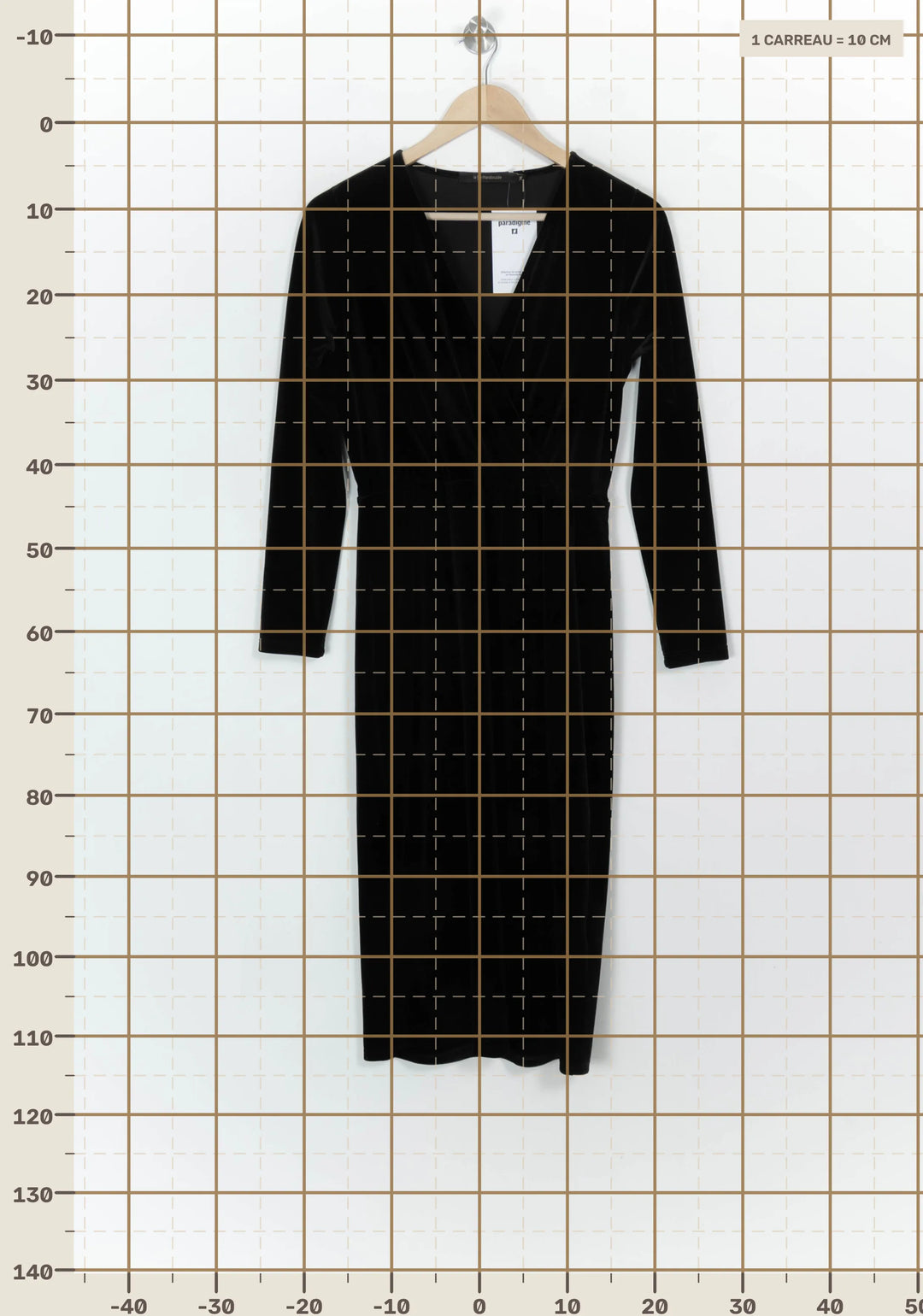 Robe Noire - Taille M/38 de la marque La Fée Maraboutée | PARAD117839 - Vendu par Paradigme - Image 4
