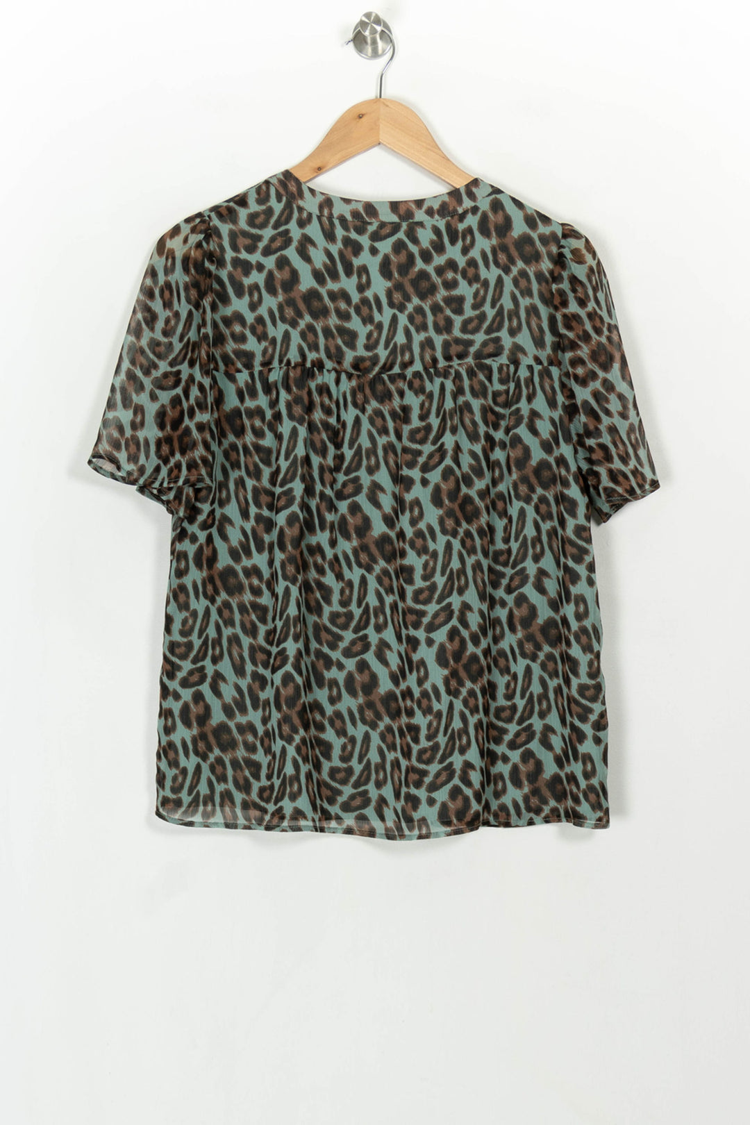 Blouse Verte et Marron - Taille M/38 de la marque Sud express | PARAD117842 - Vendu par Paradigme - Image 5