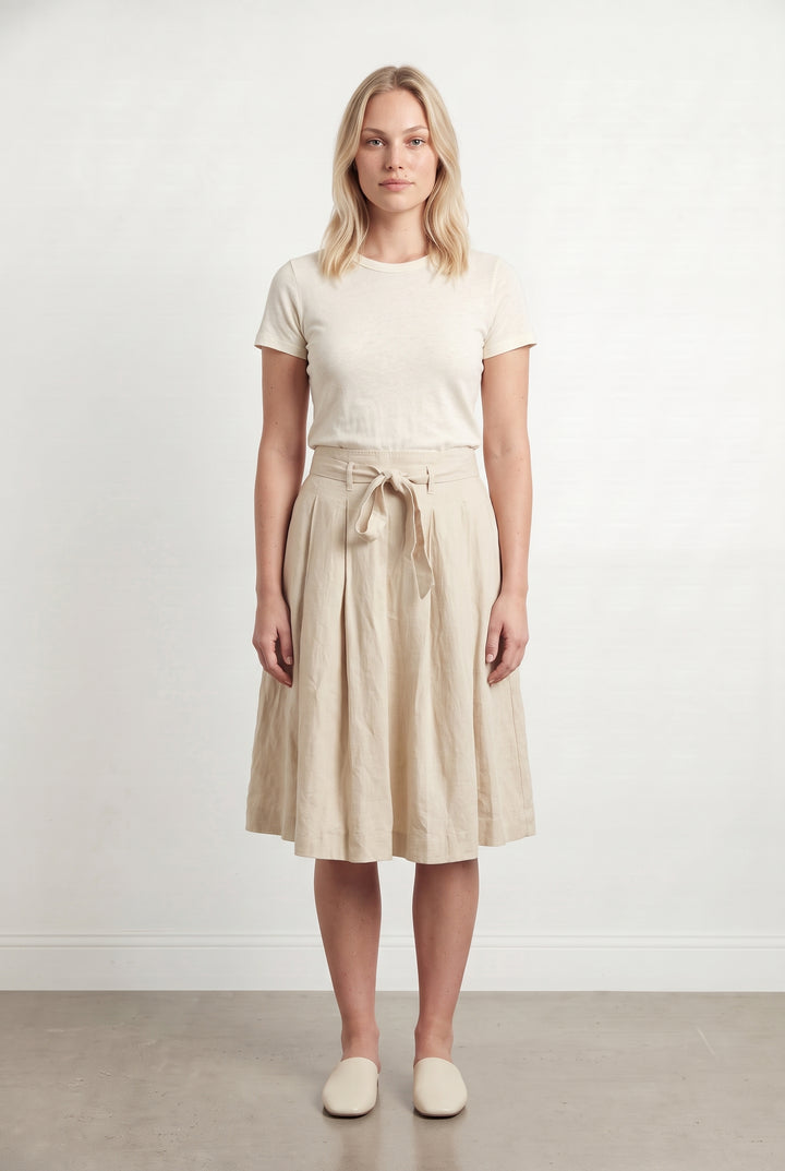 Jupe Plissée Beige - Taille L/40 de la marque Comptoir des Cotonniers | PARAD117846 - Vendu par Paradigme - Image 1