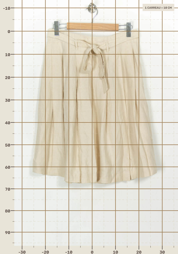Jupe Plissée Beige - Taille L/40 de la marque Comptoir des Cotonniers | PARAD117846 - Vendu par Paradigme - Image 4