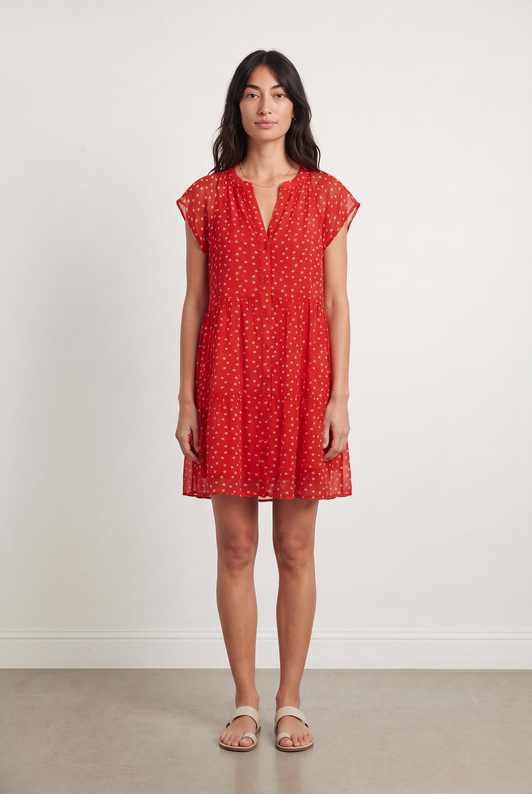 Robe Courte Rouge et Blanche - Taille M/38 de la marque Marie Sixtine | PARAD117847 - Vendu par Paradigme - Image 1